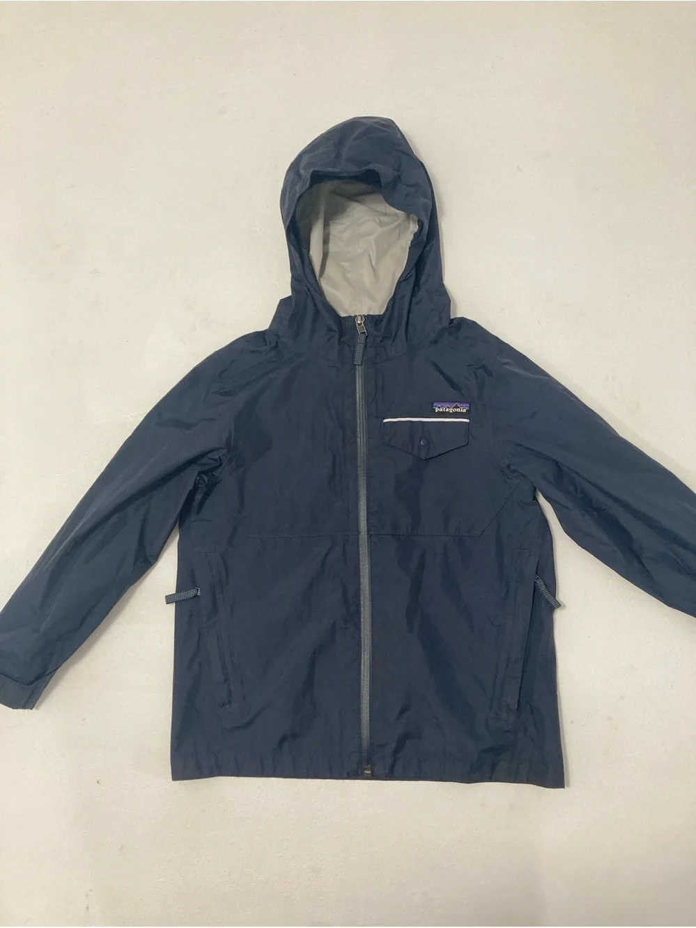 Patagonia Torrentshell Rain Jacket  Hooded Kids Infant XS 5-6 Black